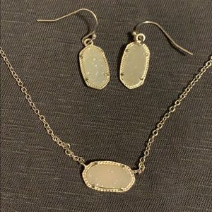 Kendra Scott Elisa necklace & Lee earrings